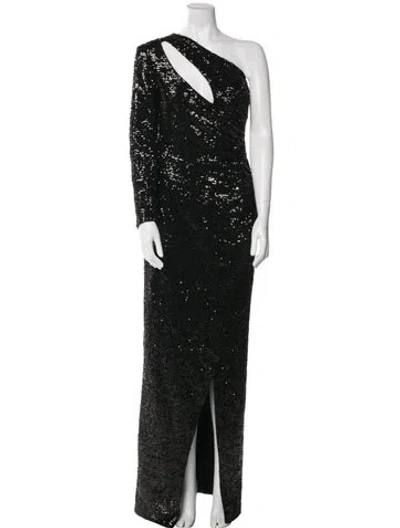 Pre-owned Marcell Von Berlin One-shoulder Long Dress W/ Tags In Black