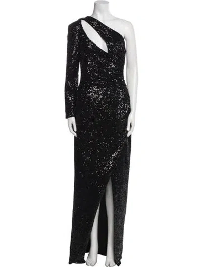 Pre-owned Marcell Von Berlin One-shoulder Long Dress W/ Tags In Black