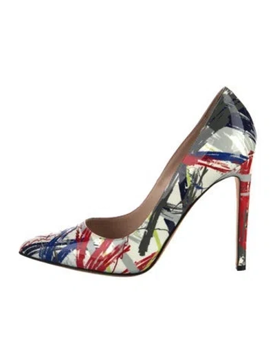Pre-owned Marcell Von Berlin Patent Leather Printed Pumps In Multi