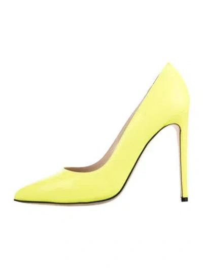 Pre-owned Marcell Von Berlin Patent Leather Pumps In Yellow