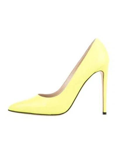 Pre-owned Marcell Von Berlin Patent Leather Pumps In Yellow