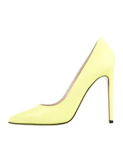 Pre-owned Marcell Von Berlin Patent Leather Pumps In Yellow