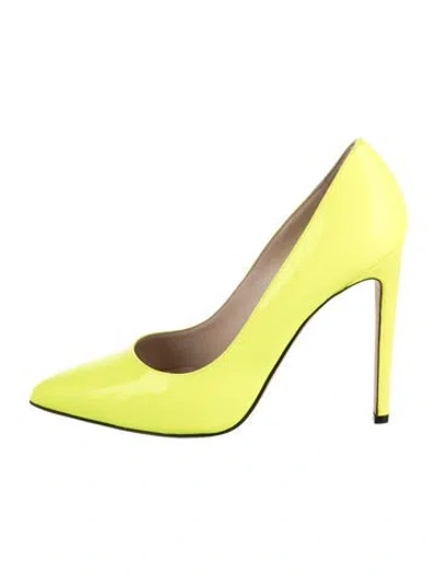 Pre-owned Marcell Von Berlin Patent Leather Pumps In Yellow