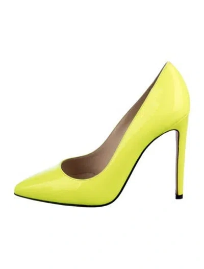 Pre-owned Marcell Von Berlin Patent Leather Pumps In Yellow