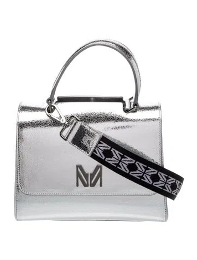 Pre-owned Marcell Von Berlin Patent Leather Shoulder Bag In Blue