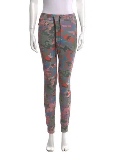 Pre-owned Marcell Von Berlin Patterned Skinny Leg Pants In Multi