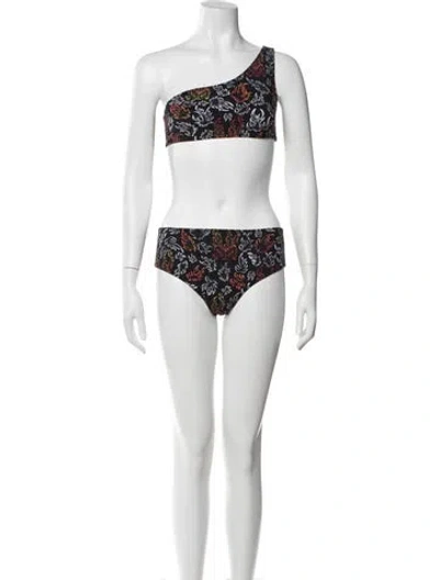 Pre-owned Marcell Von Berlin Printed Bikini In Multi
