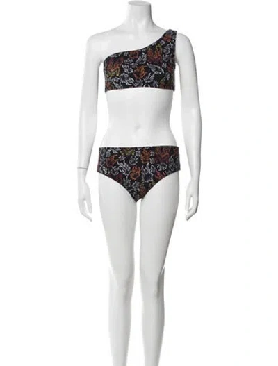 Pre-owned Marcell Von Berlin Printed Bikini W/ Tags In Multi