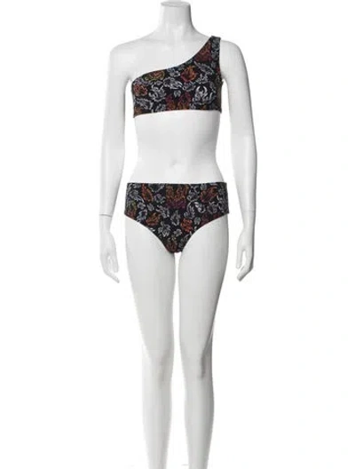 Pre-owned Marcell Von Berlin Printed Bikini W/ Tags In Multi