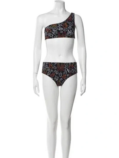 Pre-owned Marcell Von Berlin Printed Bikini W/ Tags In Multi