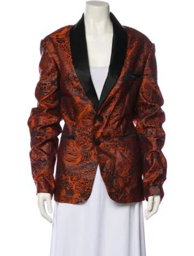 Pre-owned Marcell Von Berlin Printed Blazer In Multi