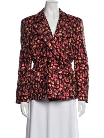 Pre-owned Marcell Von Berlin Printed Blazer In Multi
