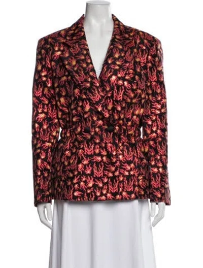 Pre-owned Marcell Von Berlin Printed Blazer In Multi
