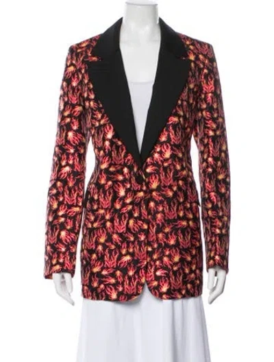 Pre-owned Marcell Von Berlin Printed Blazer In Multi