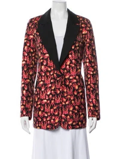 Pre-owned Marcell Von Berlin Printed Blazer In Multi