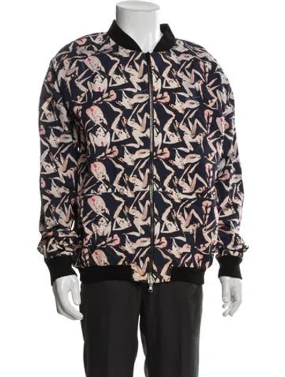 Pre-owned Marcell Von Berlin Printed Bomber Jacket In Multi