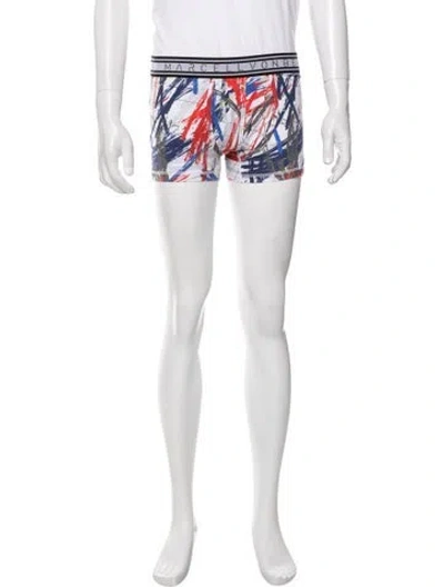 Pre-owned Marcell Von Berlin Printed Boxers W/ Tags In White