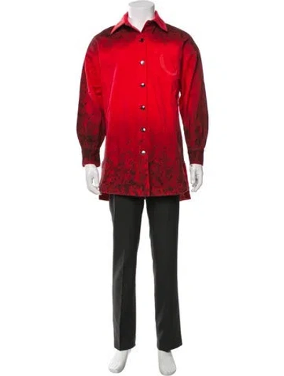 Pre-owned Marcell Von Berlin Printed Coat In Red