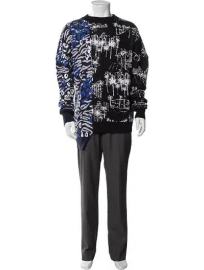 Pre-owned Marcell Von Berlin Printed Crew Neck Pullover In Multi