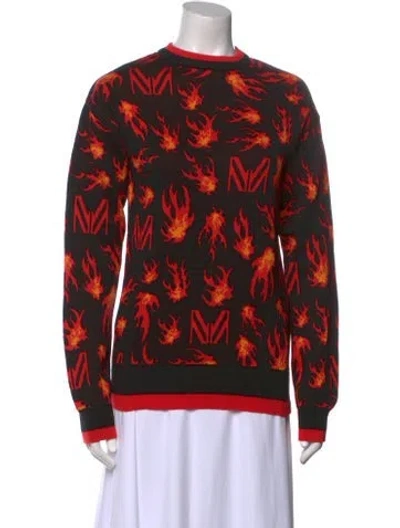 Pre-owned Marcell Von Berlin Printed Crew Neck Sweater W/ Tags In Black