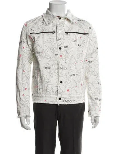Pre-owned Marcell Von Berlin Printed Denim Jacket In Multi