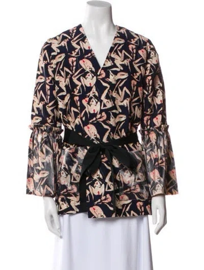 Pre-owned Marcell Von Berlin Printed Evening Jacket W/ Tags In Multi