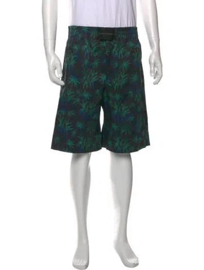 Pre-owned Marcell Von Berlin Printed Flat Front Shorts W/ Tags In Multi