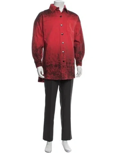 Pre-owned Marcell Von Berlin Printed Jacket In Red