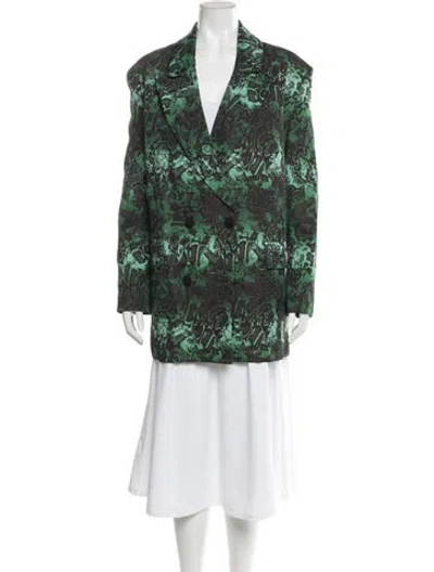 Pre-owned Marcell Von Berlin Printed Jacket W/ Tags In Green