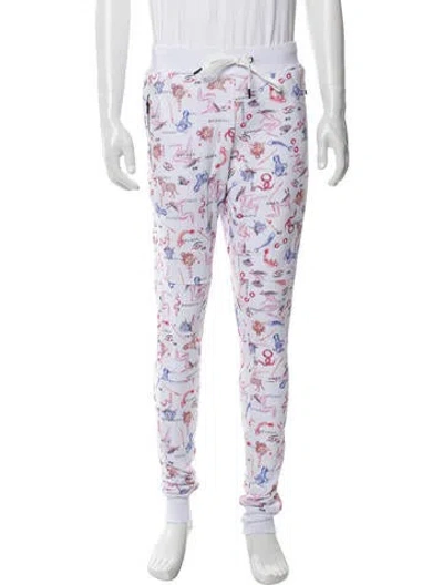 Pre-owned Marcell Von Berlin Printed Joggers W/ Tags In White