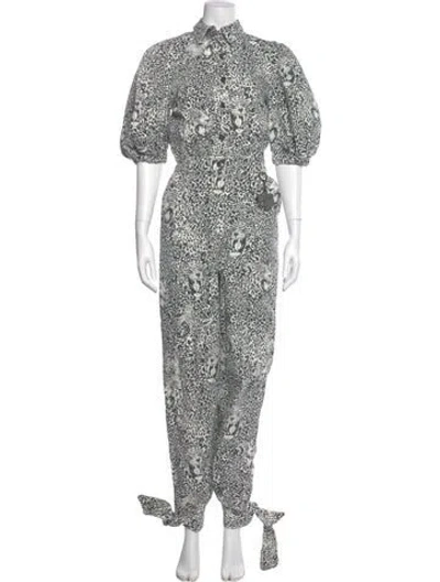 Pre-owned Marcell Von Berlin Printed Jumpsuit In Black