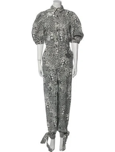 Pre-owned Marcell Von Berlin Printed Jumpsuit In Neutral