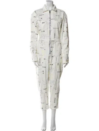 Pre-owned Marcell Von Berlin Printed Jumpsuit W/ Tags In Neutral