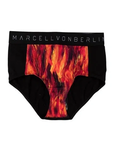 Pre-owned Marcell Von Berlin Printed Lounge Set W/ Tags In Red