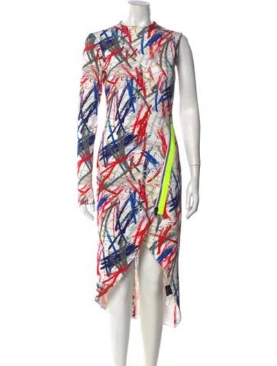 Pre-owned Marcell Von Berlin Printed Midi Length Dress In Multi