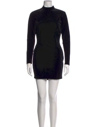 Pre-owned Marcell Von Berlin Printed Mini Dress In Black