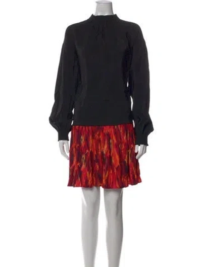 Pre-owned Marcell Von Berlin Printed Mini Dress In Black