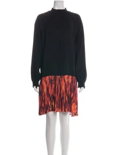 Pre-owned Marcell Von Berlin Printed Mini Dress In Black