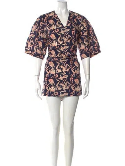 Pre-owned Marcell Von Berlin Printed Mini Dress In Multi