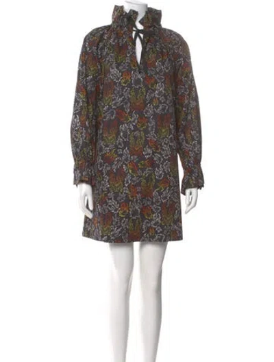 Pre-owned Marcell Von Berlin Printed Mini Dress In Multi