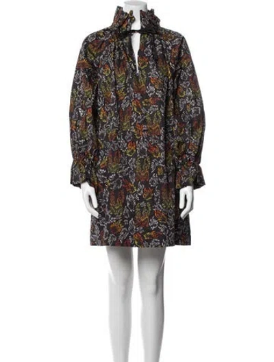 Pre-owned Marcell Von Berlin Printed Mini Dress W/ Tags In Black