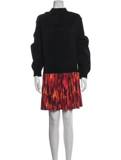 Pre-owned Marcell Von Berlin Printed Mini Dress W/ Tags In Black
