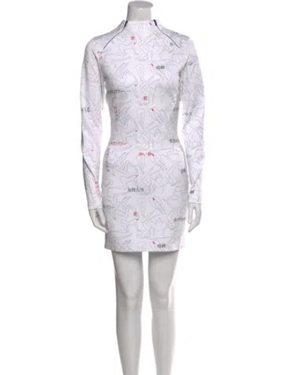Pre-owned Marcell Von Berlin Printed Mini Dress W/ Tags In White