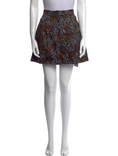 Pre-owned Marcell Von Berlin Printed Mini Shorts W/ Tags In Black