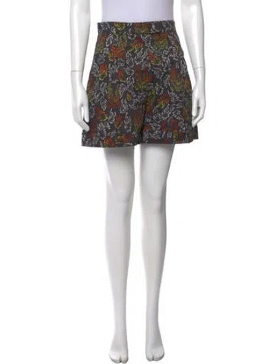 Pre-owned Marcell Von Berlin Printed Mini Shorts W/ Tags In Black