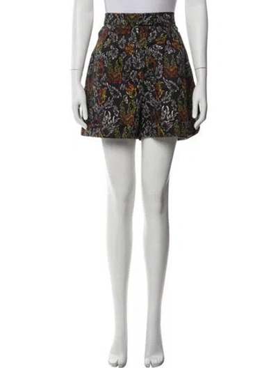 Pre-owned Marcell Von Berlin Printed Mini Shorts W/ Tags In Black