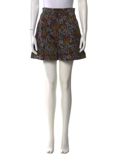 Pre-owned Marcell Von Berlin Printed Mini Shorts W/ Tags In Multi