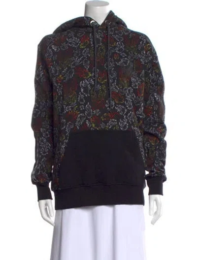 Pre-owned Marcell Von Berlin Printed Mock Neck Sweatshirt In Black