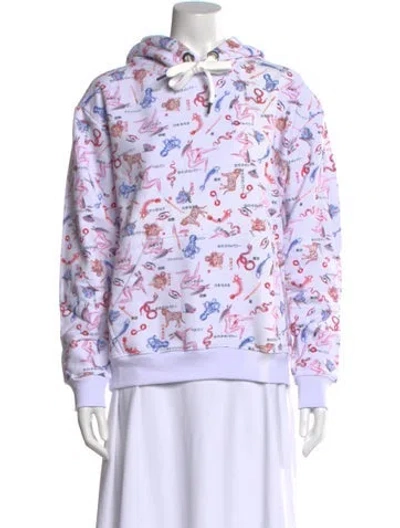 Pre-owned Marcell Von Berlin Printed Mock Neck Sweatshirt W/ Tags In White