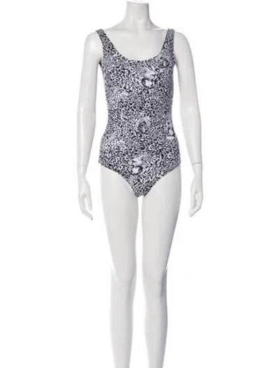 Pre-owned Marcell Von Berlin Printed One-piece In Black